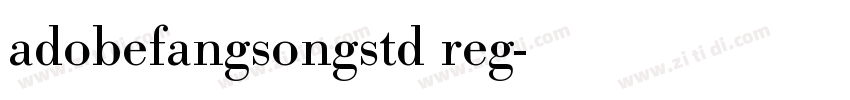 adobefangsongstd reg字体转换